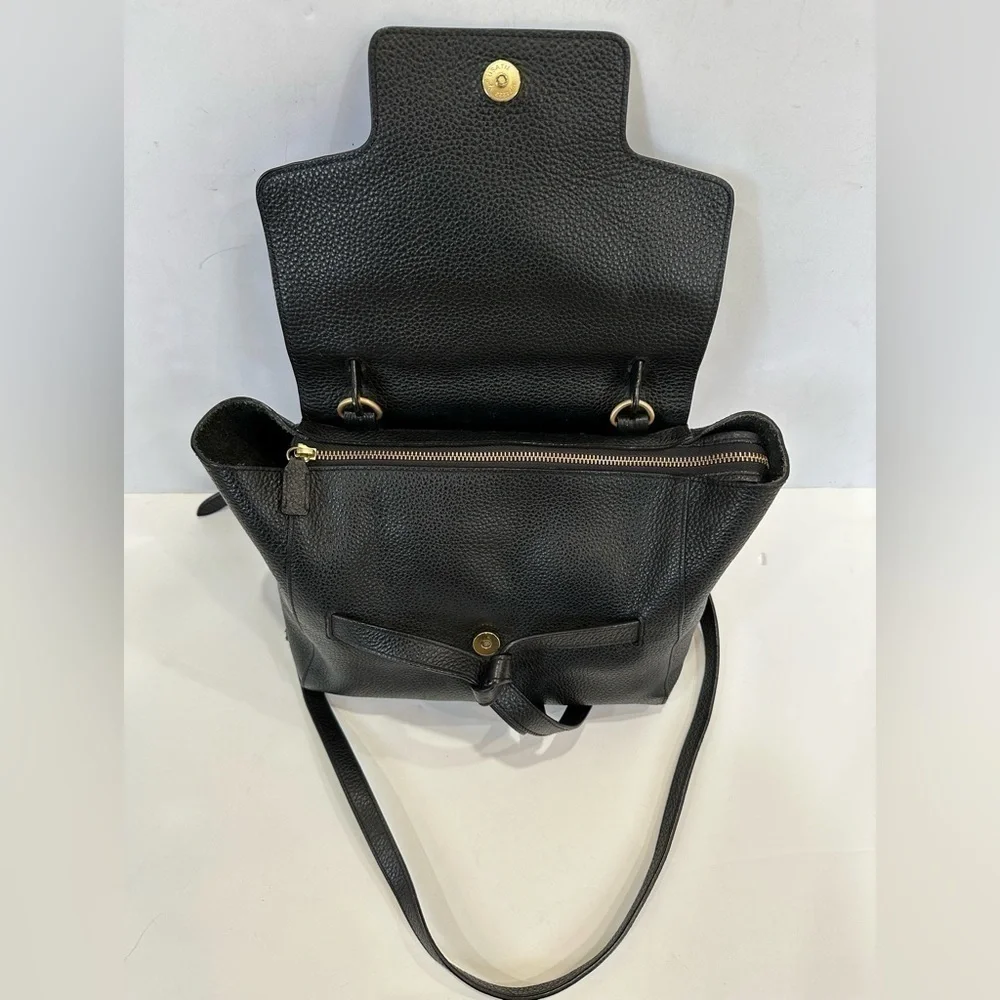 Annabel Ingall Black Pebbled Leather Annie Satchel Bag EXCELLENT